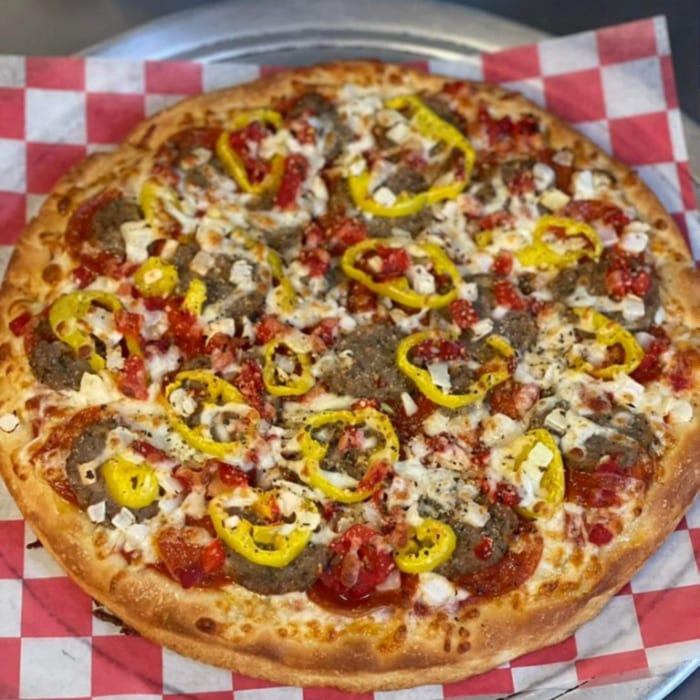 M & D's Nitemare Pizza - Medium (8 Slices).